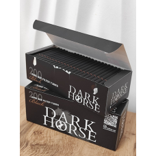 Паперові гільзи для набивання сигарет Dark Horse Black чорні King Size 200 шт